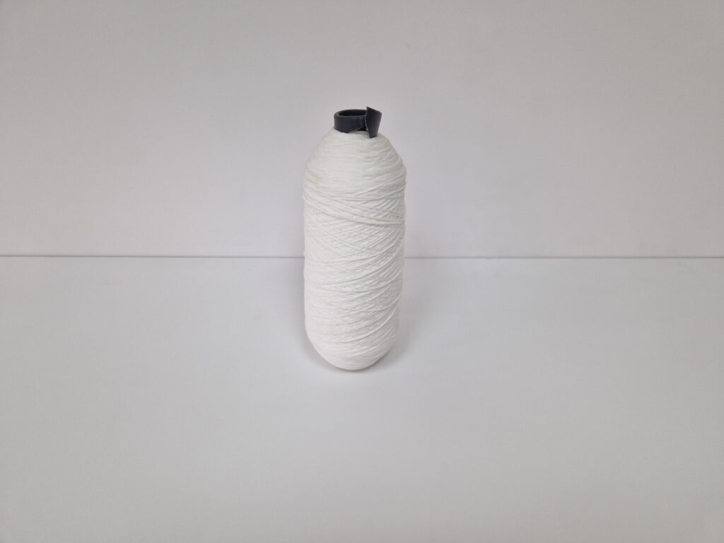 Elastic EL01 - 2mm rotund alb poza 1